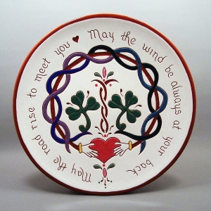 10 in. Irish Blessing Plate - $65.