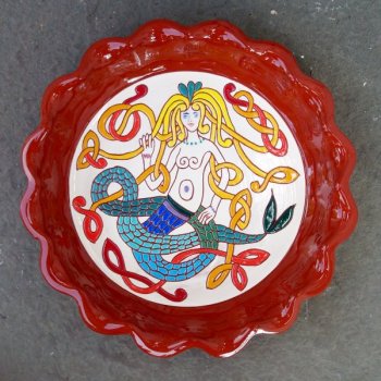 10 Mermaid Pie Plate- $75.