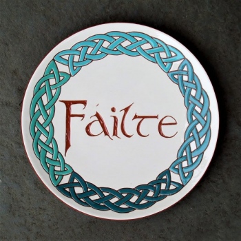 8 in. FAILTE Plate - $45.