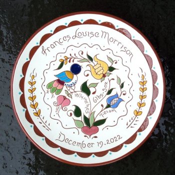 # 22-10 in. Birth Plate – $65