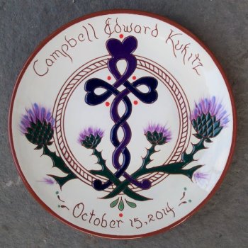 New Version #19 -  8" Birth Plate - $ 49.