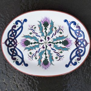 10 in. x 13 in. Thistle Platter - $115