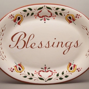 10 in. x 13 in. Blessings Platter - $75
