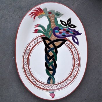 10 in. x 13 in. Dragon Platter - $115