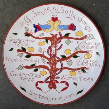 10 in. Family Tree Plate - $85.