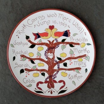 10 in. Family Tree Plate - $85.
