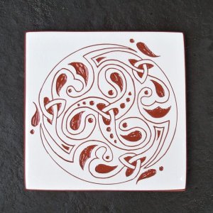 6 in. square Spiral tile trivet - $30.