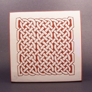 6 in. square Maze tile trivet - $30.