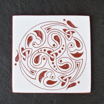 6 in. square Spiral tile trivet - $30.