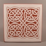 6 in. square Round Knot tile trivet - $30
