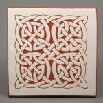 6 in. square Fat Knot tile trivet - $30