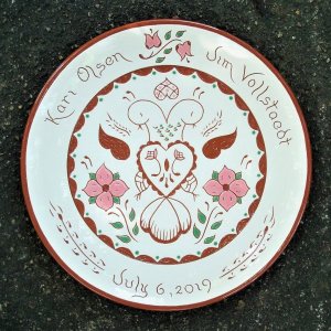 #11 - 10 in. Wedding Plate - $59.