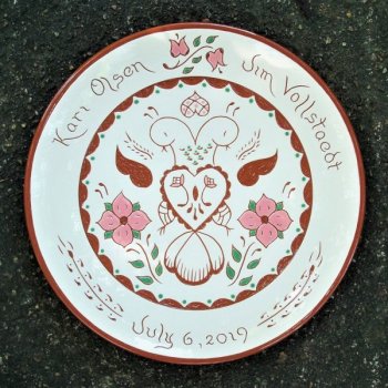 #11 - 10 in. Wedding Plate - $59.
