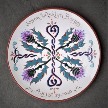 #20 - 10 in. Wedding Plate - $65.