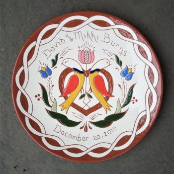 #8 - 10 in. Wedding Plate - $65.