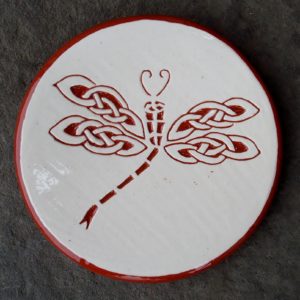 Celtic Dragonfly Tea Dish - $8.