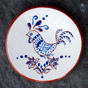 Blue Chicken Tea Dish - $8.