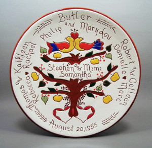#1 - 10 in. Family Tree Plate - $65.