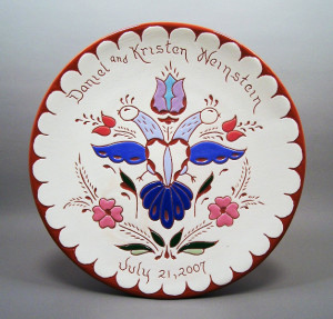 #7 - 10 in. Wedding Plate - $49.