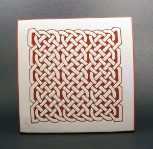 6 in. square Maze tile trivet - $20.