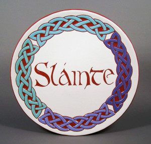 8 in. Celtic four-part Circle Plate - white $39.